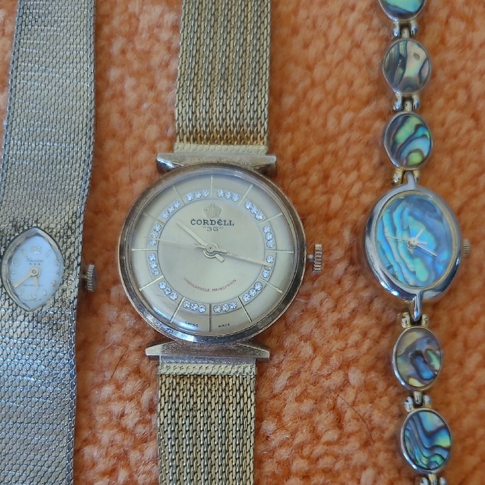 Gold-Tone Mesh Bracelet Watch with Crystal Accents